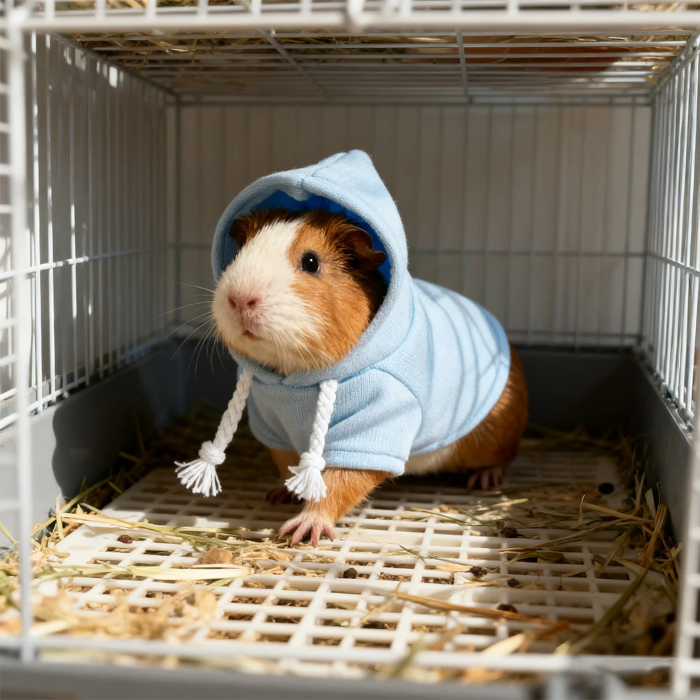 Sudadera cálida para hámster - ropa para mascotas pequeñas