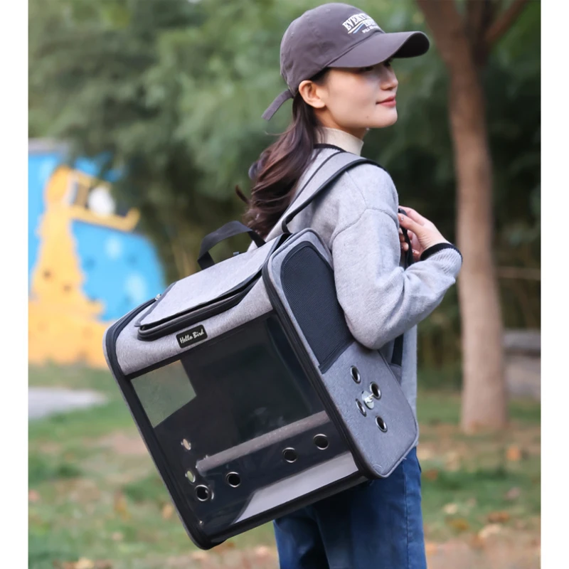 Mochila transportín transpirable para loros, periquitos y cacatúas - imagen 4