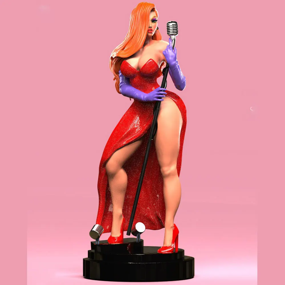Decoración gamer para habitación – Figura de personaje anime 1/24 gris - imagen 4