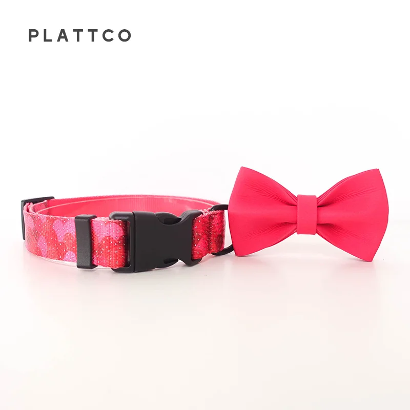 PLATTCO personalizado fresa JELLY pajarita cuello correa nylon impreso cachorro collar para mascota pequeña mediana grande 5 tamaño PDC322 - imagen 3