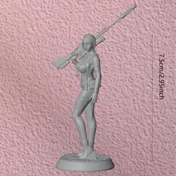 Figura Sniper Girl 75 mm - estatua coleccionable para mascotas