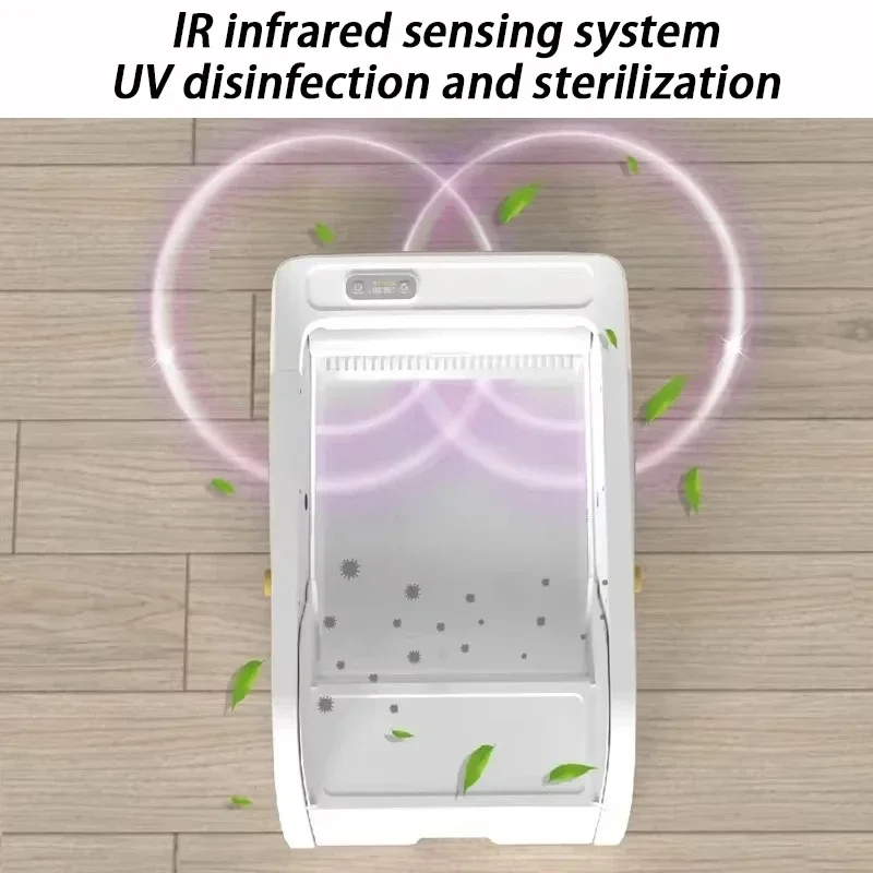 Caja de arena automática para gatos, autolimpiante, caja de arena grande para gatos, aplicación remota, Control, orinales para gatos, cámara Wifi, Sensor infrarrojo de extremo abierto - imagen 3