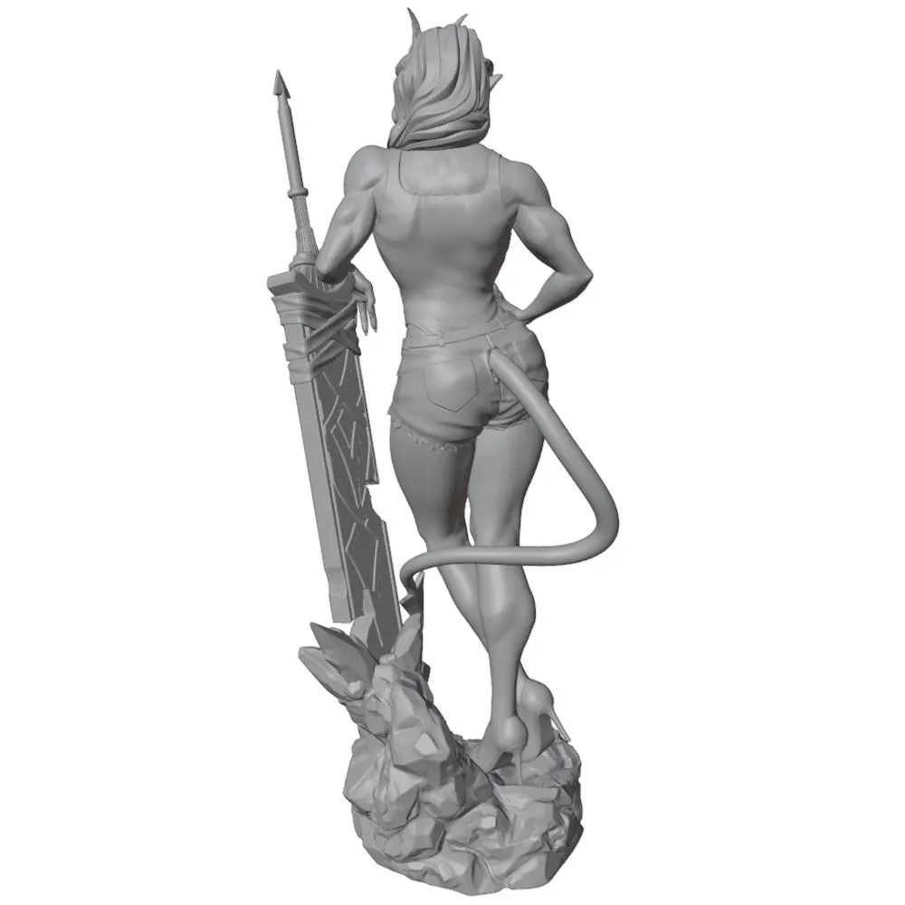 Figuras de resina 1/24 gris impreso en 3D sin montar y sin pintar - imagen 3