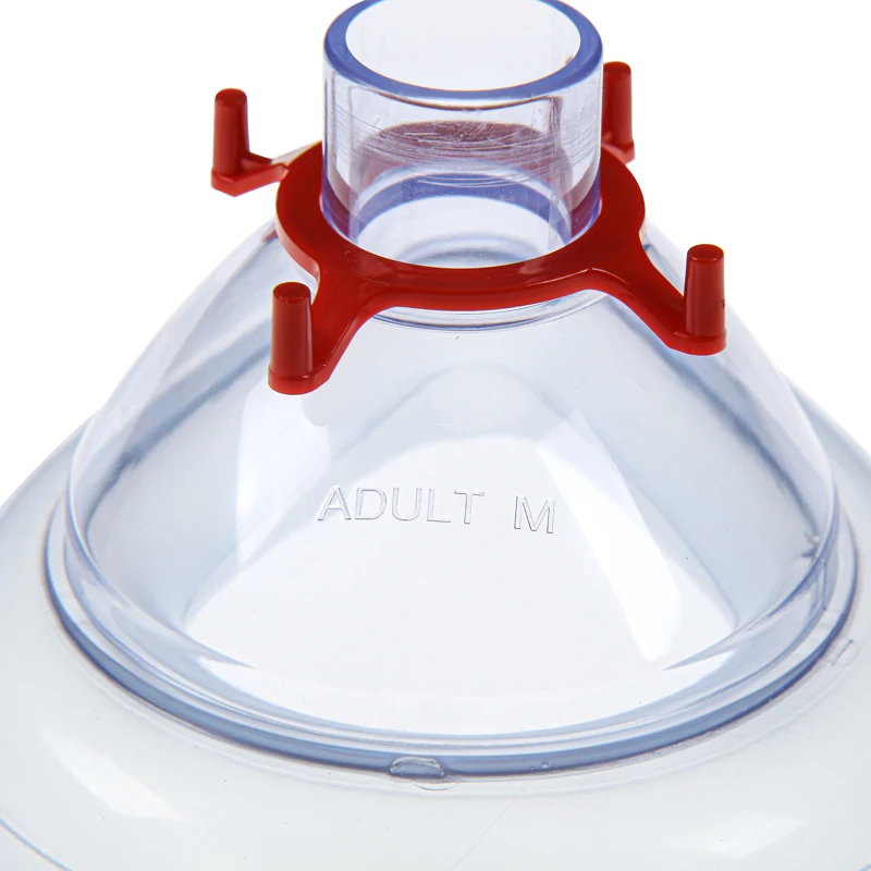 Canack-mascarilla médica de anestesia de PVC desechable, máscaras faciales de reanimación de alta calidad, 6 tamaños, 1 unidad/6 piezas - imagen 4