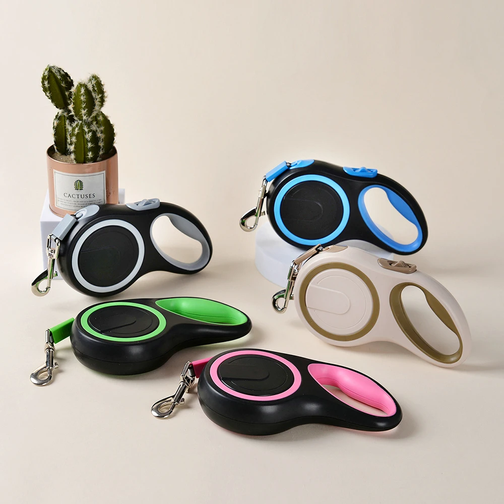Correa retráctil automática para perros grandes, pequeños y gatos - imagen 2