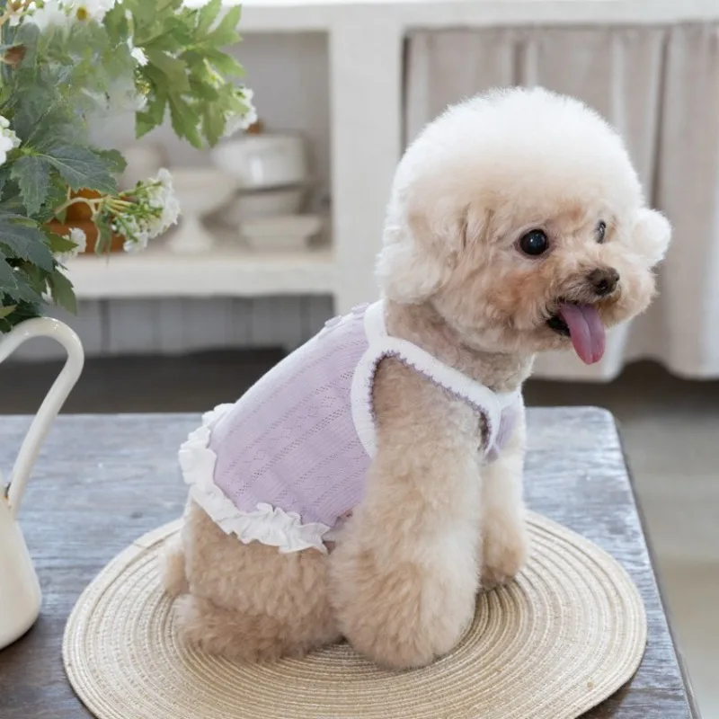 Vestido encaje transpirable y cómodo para perros pequeños - imagen 4