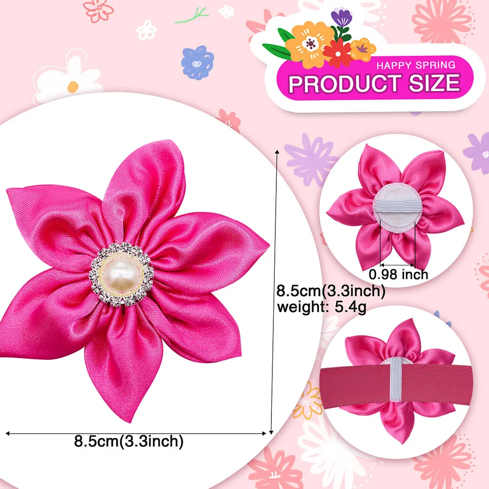 Pajaritas de diamante para perros de 20/50ps, lazos móviles para perros, Collar para mascotas, accesorios para perros, productos de aseo, accesorios para perros pequeños - imagen 3
