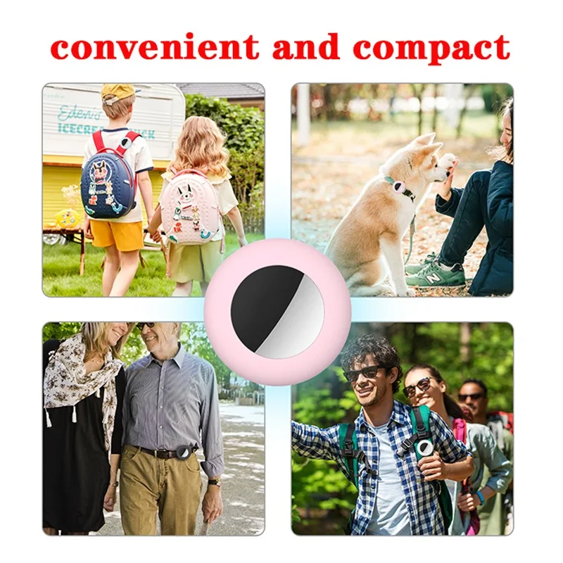 Funda Airtag de silicona para Collar de perro y gato de Apple, cubierta con Clip, localizador antipérdida de mascotas, rastreador, manga protectora, accesorios para perros - imagen 2