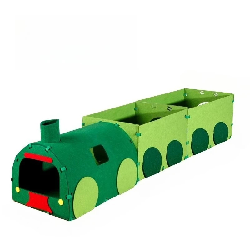 Juguetes de túnel de fieltro para gatos, raspador de juguete para gatos, accesorios creativos para cama de Catnap para gatitos, juguetes transpirables para entrenamiento de gatos, gimnasio, casa para gatitos - imagen 2