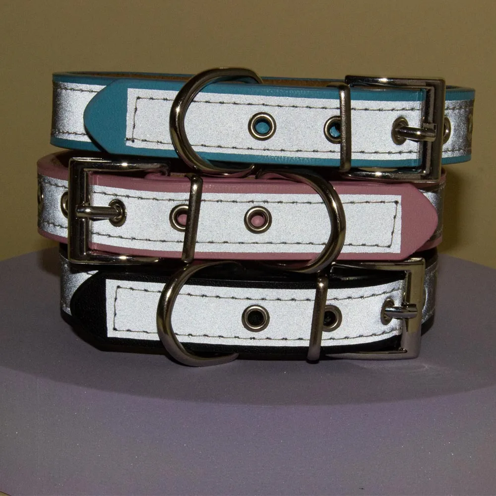 Collar de cuero punk para perros y gatos – Ajustable con remaches - imagen 3