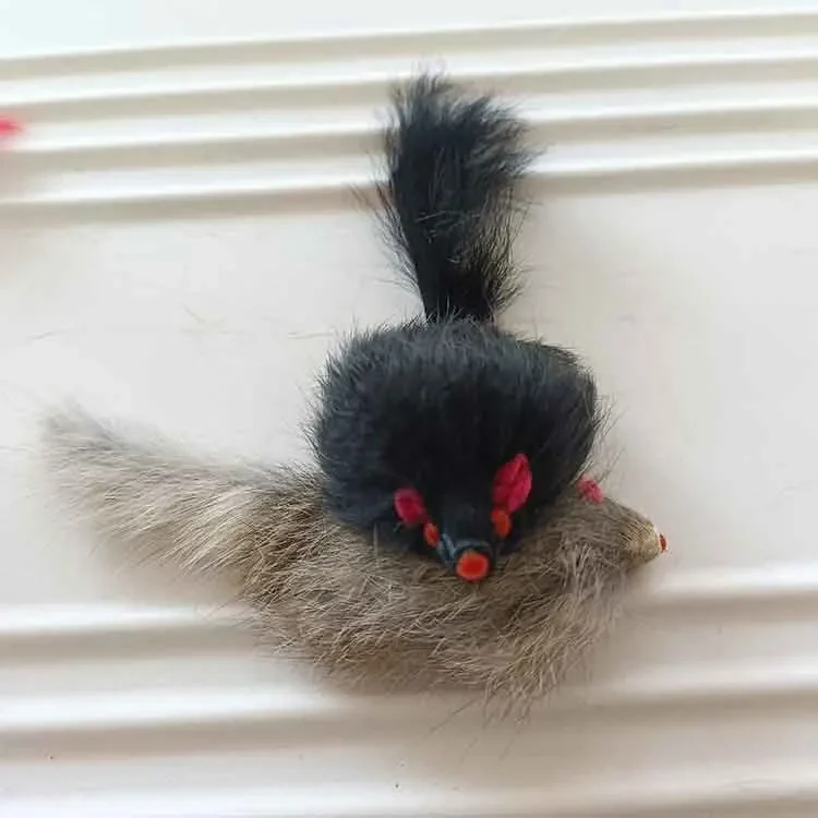Ratones de peluche blancos para gatos