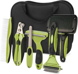 Kit de aseo con 6 cepillos para gatos y perros – Cepillo massage y pelaje
