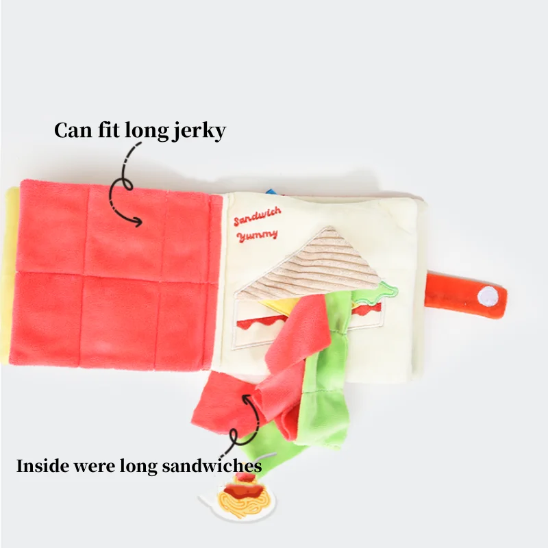 Estera para snuffle para perros, libro, estera para snuffle para mascotas, esteras de alimentación para mascotas, almohadilla para olfatear cachorros, perros y gatos, rompecabezas interactivo, juguetes para mascotas - imagen 3