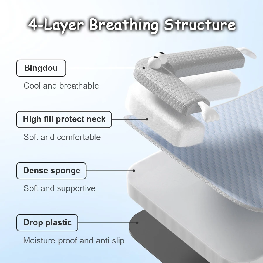 Estera fresca para perros, estera transpirable con ojos grandes para cachorros pequeños a grandes/gatos, cama fresca lavable para mascotas, nido fresco para perros/gatos de verano - imagen 4