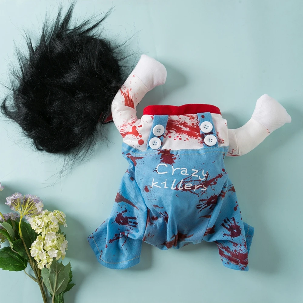 Ropa de Halloween para perros y gatos, disfraz divertido para fiesta de navidad - imagen 4