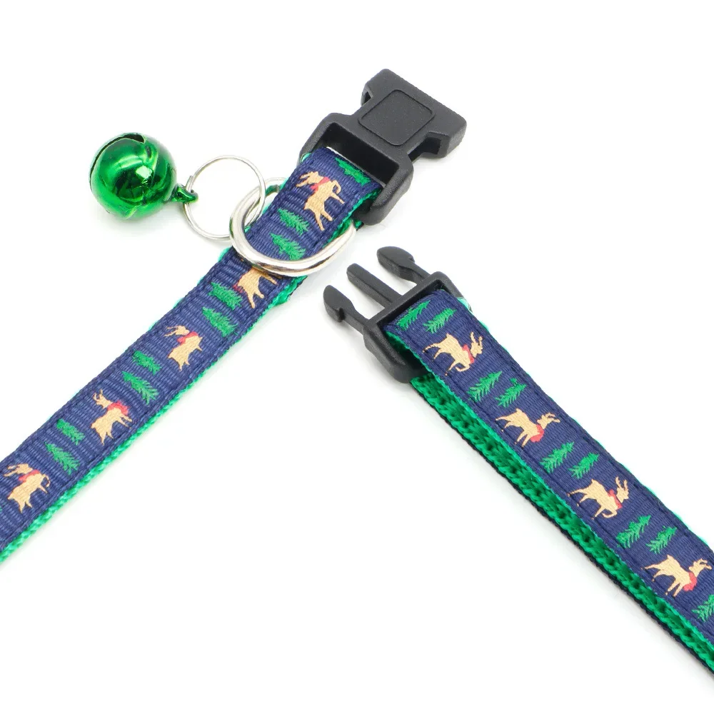 Collar de seguridad delicado para mascotas, correa de cuello de Navidad, informal, ajustable, a la moda, para gato y perro, 1 unidad - imagen 5