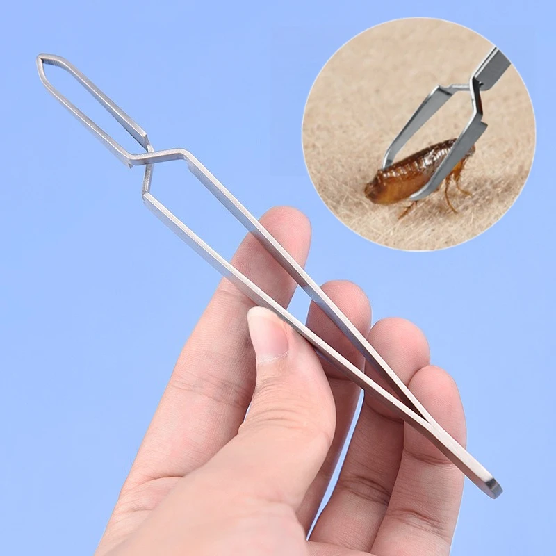 Herramienta para quitar garrapatas de acero inoxidable 2 en 1, pinzas profesionales para quitar pulgas y garrapatas con gancho de aseo para mascotas y humanos