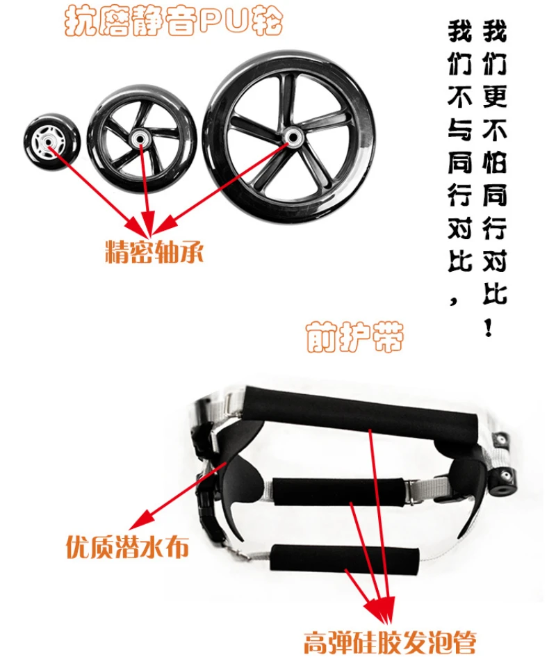 Silla de ruedas para perros, Scooter cuadriplegico para perros pequeños, coche para discapacitados de cuatro ruedas, camilla para mascotas, cuerpo completo, caminar de cuatro ruedas - imagen 4