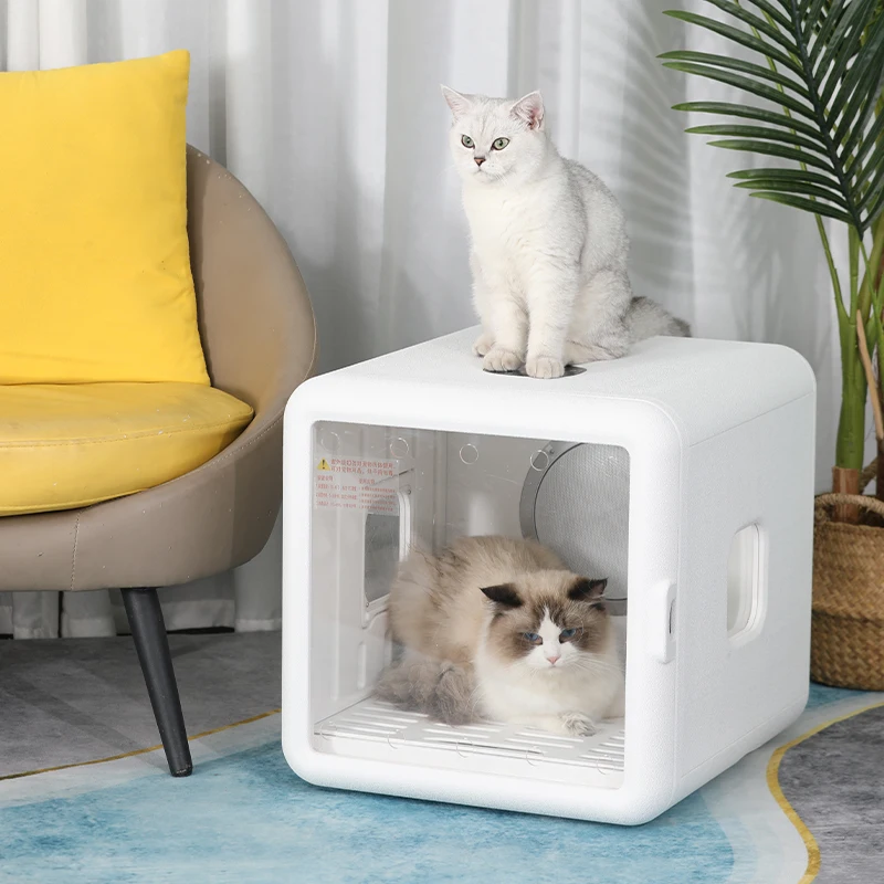 Caja de secado de pelo inteligente automática para mascotas, iones negativos, inteligente, viento natural, aseo, perro, gato - imagen 2
