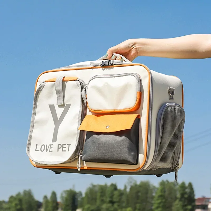 Bolsas de transporte para gatos, mochila de viaje a prueba de viento para exteriores, bolsa de transporte para perros pequeños, suministros para mascotas - imagen 3