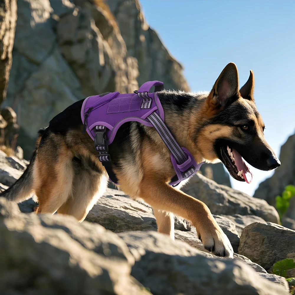 Arnés de chaleco para perros grandes sin tirones con asa, arneses para mascotas de alta calidad para perros medianos y grandes, accesorios para mascotas Doberman Bulldog - imagen 5