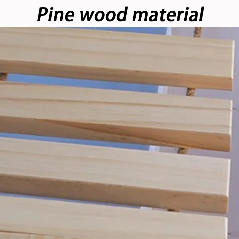 Escalera para gatos montada en la pared de madera de pino, puente plegable colgante para gatos, cuerda para escalar fuera de gatos, suministros para rascar mascotas - imagen 3