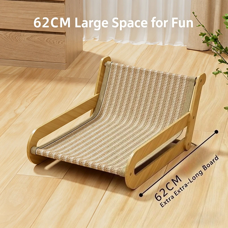 Cama rascador para gatos grande con sisal resistente y duradero - imagen 4