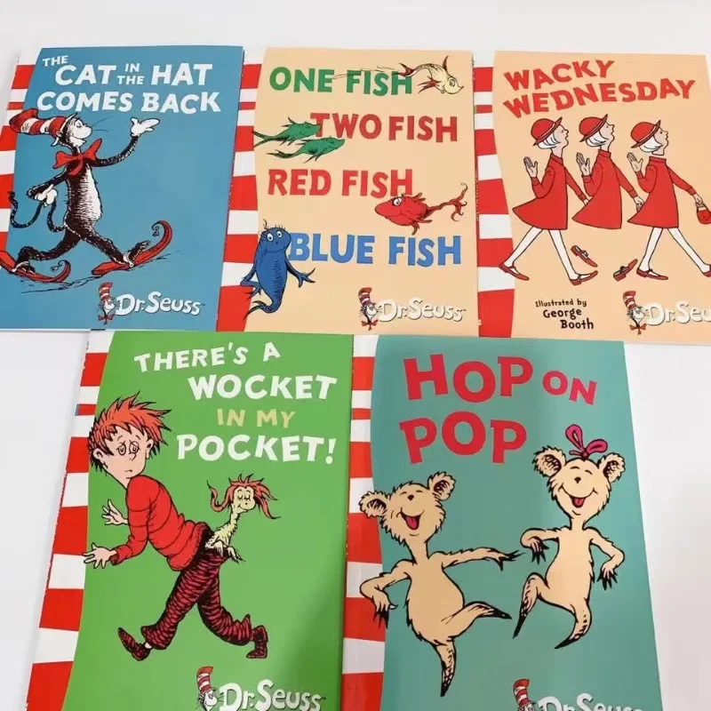 10 libros aleatorios serie Dr. Seuss, libro de cuentos interesantes, libro de imágenes para niños, lectura en inglés para dormir, libro de aprendizaje para niños - imagen 2