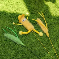 Juguete interactivo para gatos de plumas – Diversión y persecución