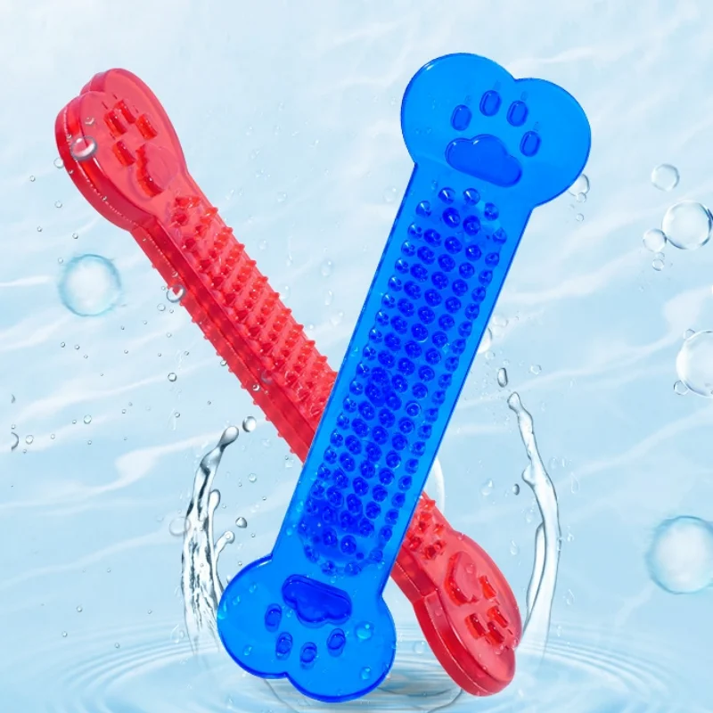 Osso de goma para masticar, juguete de cepillo de dientes para perros para masticadores agresivos, juguete para masticar Molar para el cuidado dental para perros de razas grandes y medianas - imagen 3
