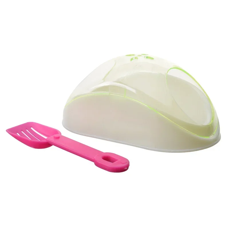 Baño lindo limpieza hámster arena pala creativa hámster baño con contenedor arena suministros para mascotas baño - imagen 2