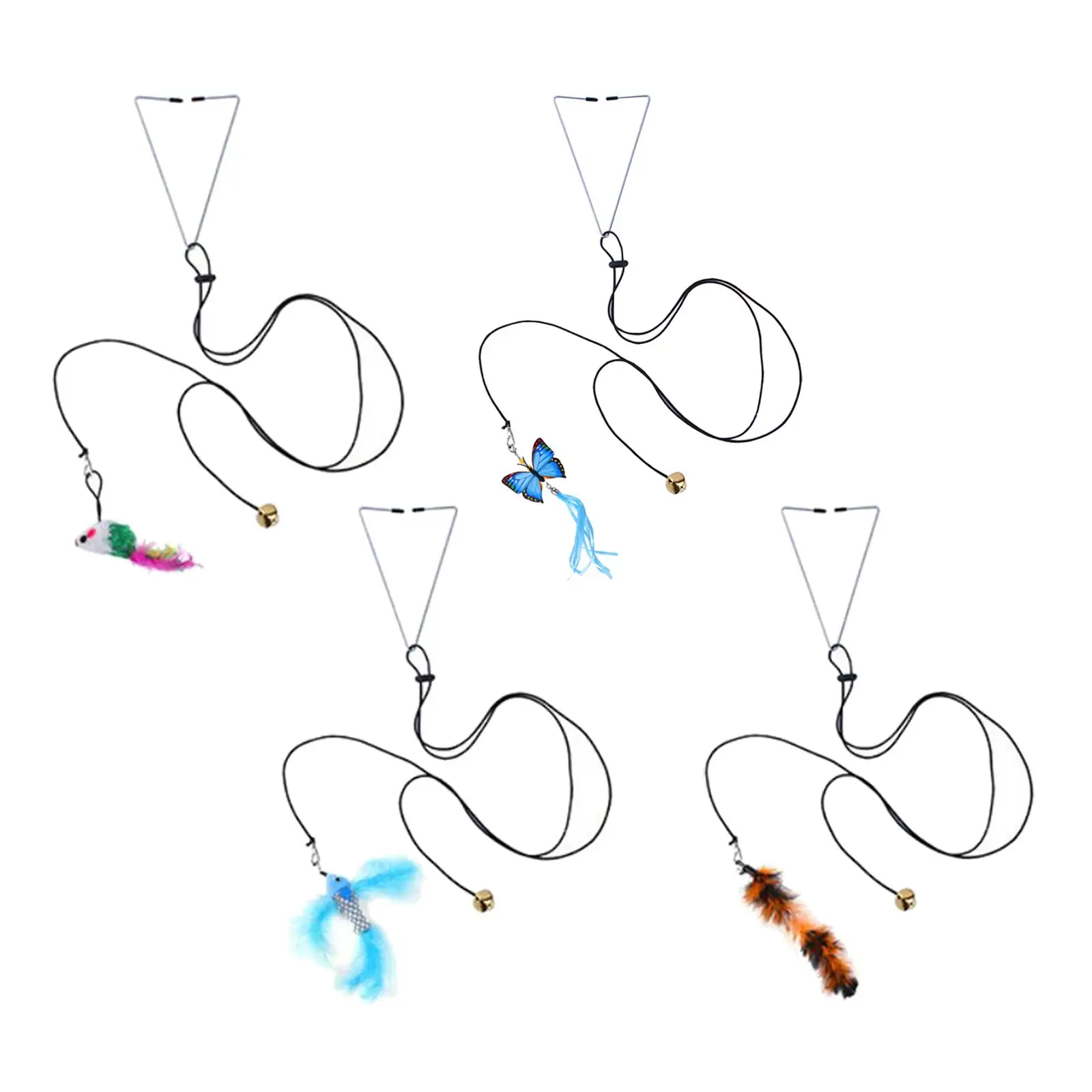 Juguete divertido para gatos, palo colgante, ejercitador interactivo, suministros para mascotas - imagen 4