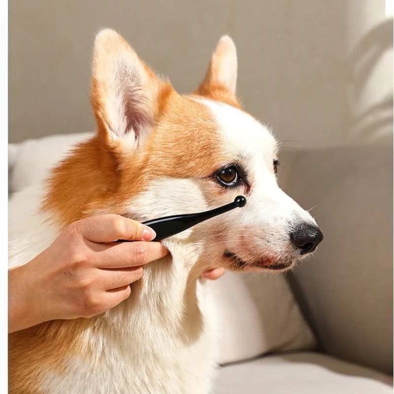 Cepillo para quitar manchas en forma de lágrima para mascotas, limpieza de ojos, polvo para manchas, cepillo para caca, maquillaje, herramienta de limpieza de ojos para perros y gatos, elaboración casera - imagen 4