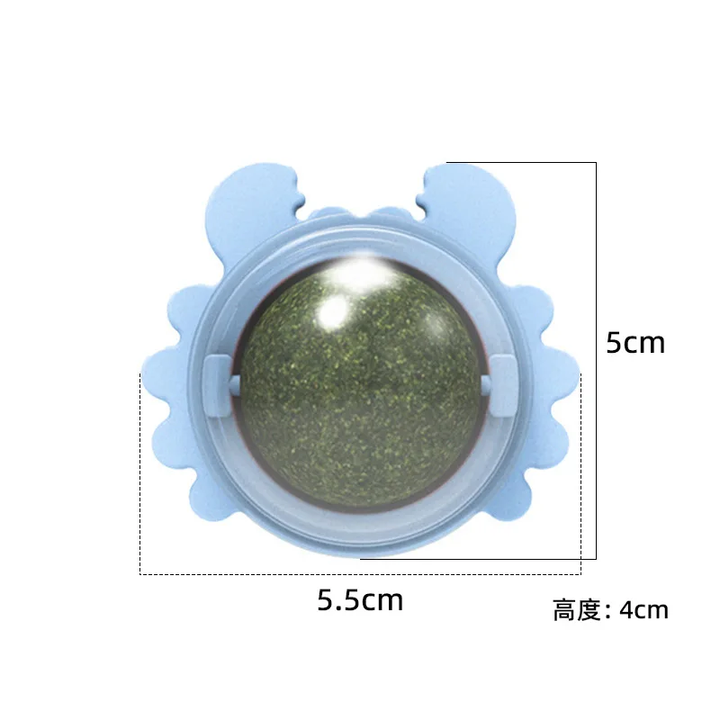 Bola de aperitivos de caramelo Natural para gatos, juguete giratorio con hierba gatera, pasta de dientes Molar de gato puro, Bolus comestible, limpieza de dientes, juguetes resistentes a mordeduras, 1 ud. - imagen 4
