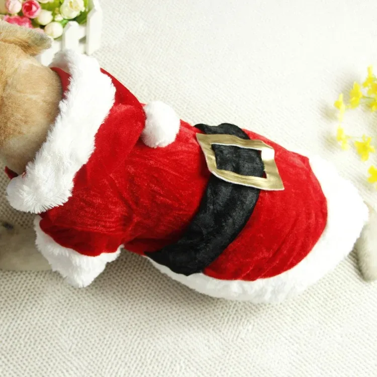 Disfraz de Santa para mascotas: ropa invernal de perros y gatos - imagen 2