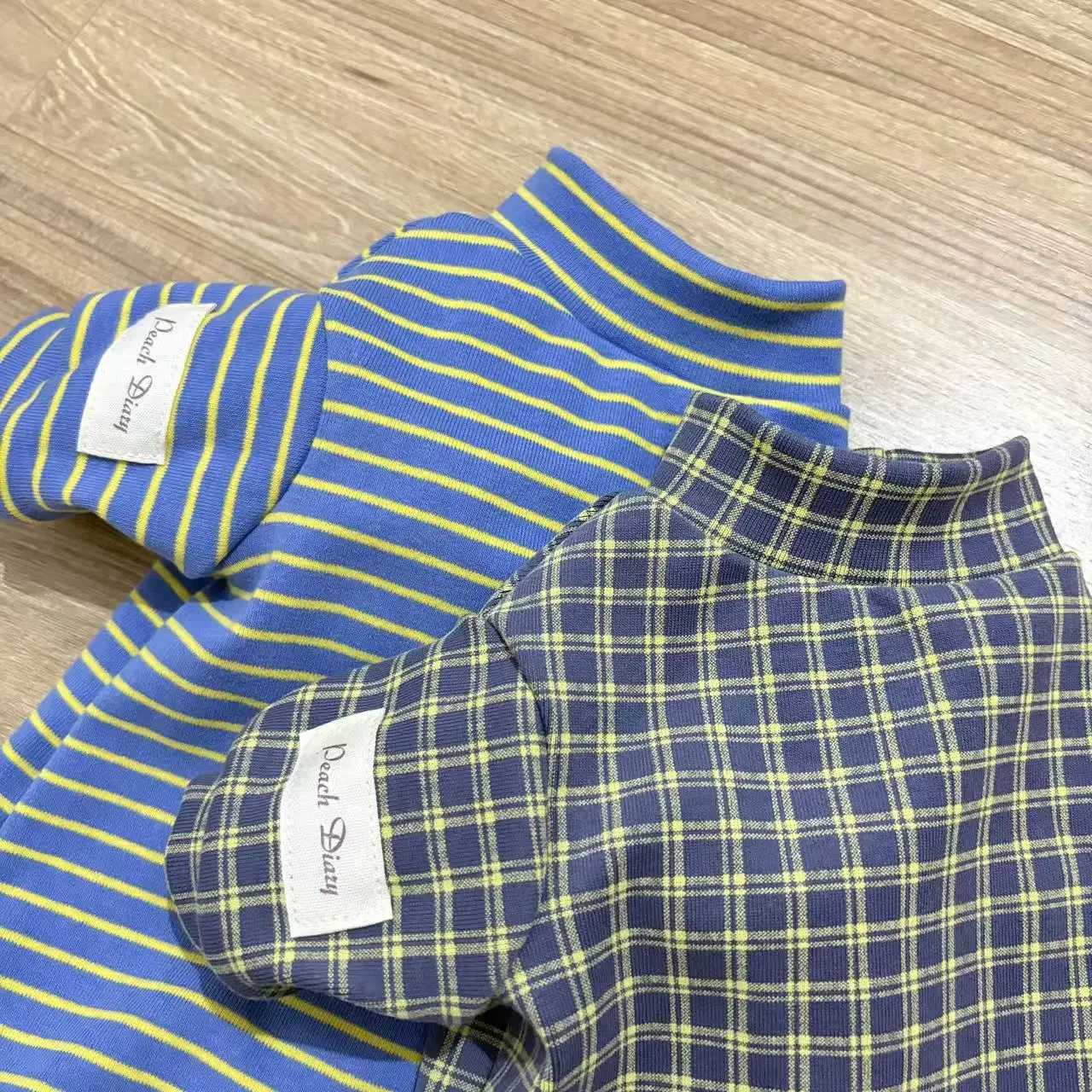 Camiseta de algodón a cuadros azul para pelo, camiseta interior suave de invierno para gato Sphynx, disfraz de tiras clásicas para Devon Rex - imagen 5