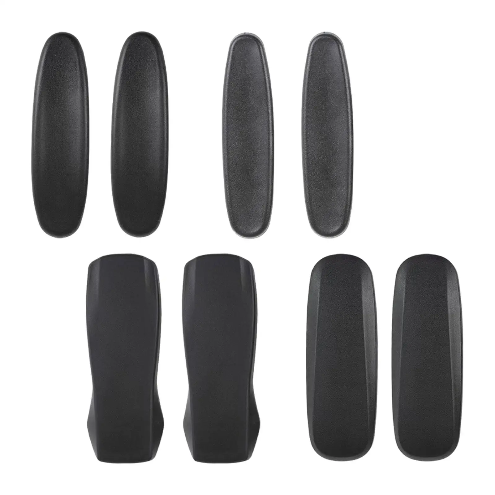 Almohadillas para reposabrazos de silla de oficina, tapas de cuero PU universales con orificios de montaje, piezas de repuesto cómodas, reposabrazos para silla de oficina, 2 uds. - imagen 3