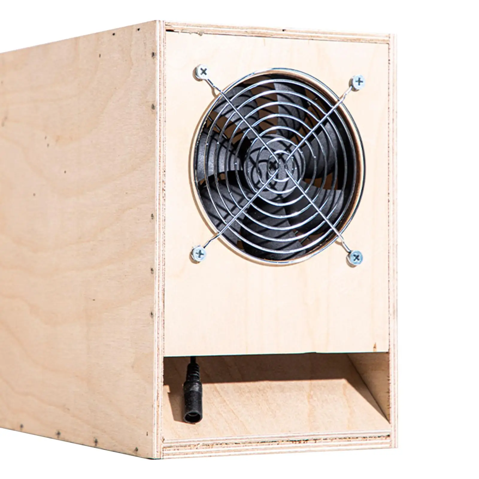 Bird Food Blowing Machine Grain Cleaning Thrower Lightweight Wind Sheller DIY Wooden Assembly Box for Park Household Backyard