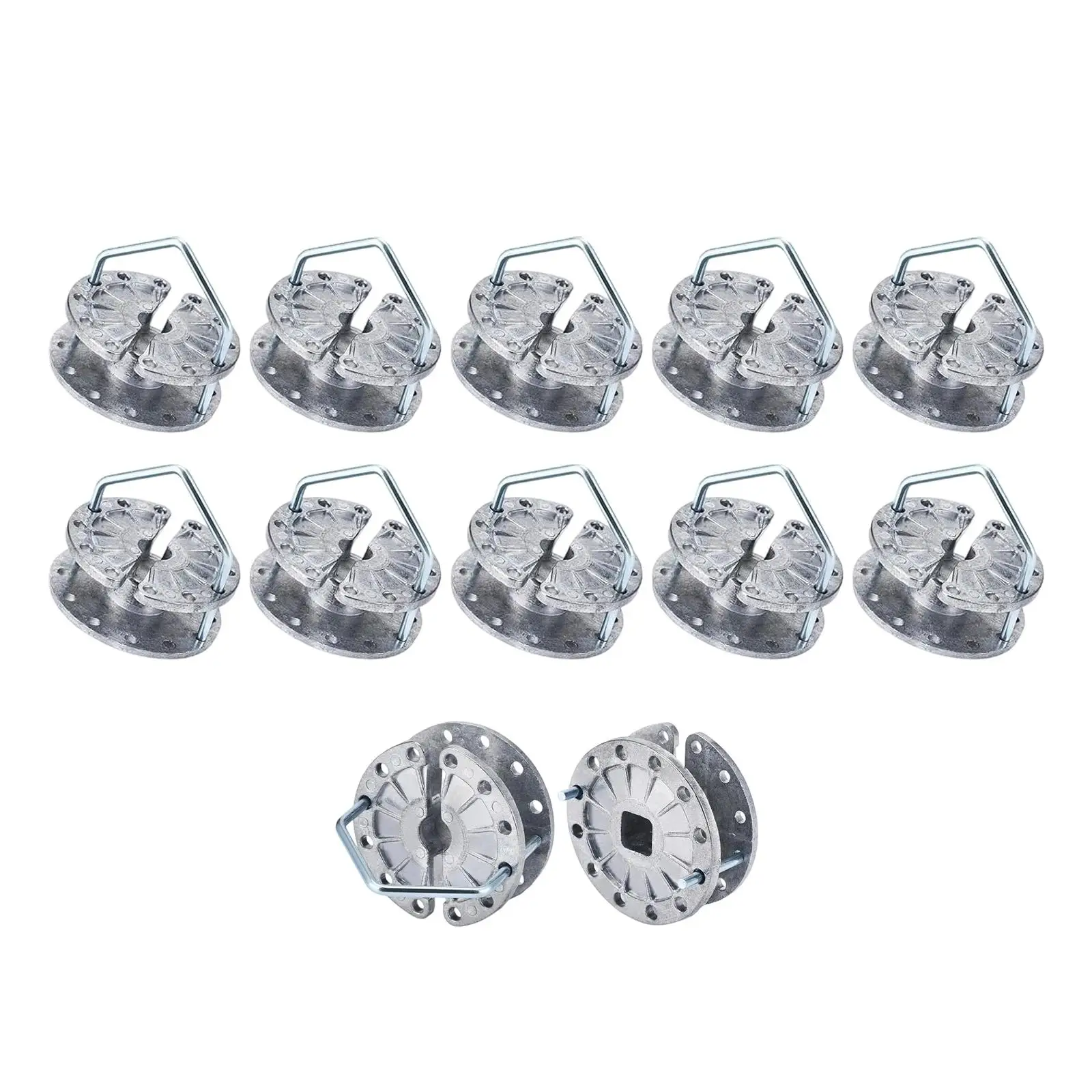 Colador de alambre para valla eléctrica, herramienta de cercado, tensor de trinquete de alambre de poste de valla de Metal de ajuste resistente para pasto, 12 Uds. - imagen 4