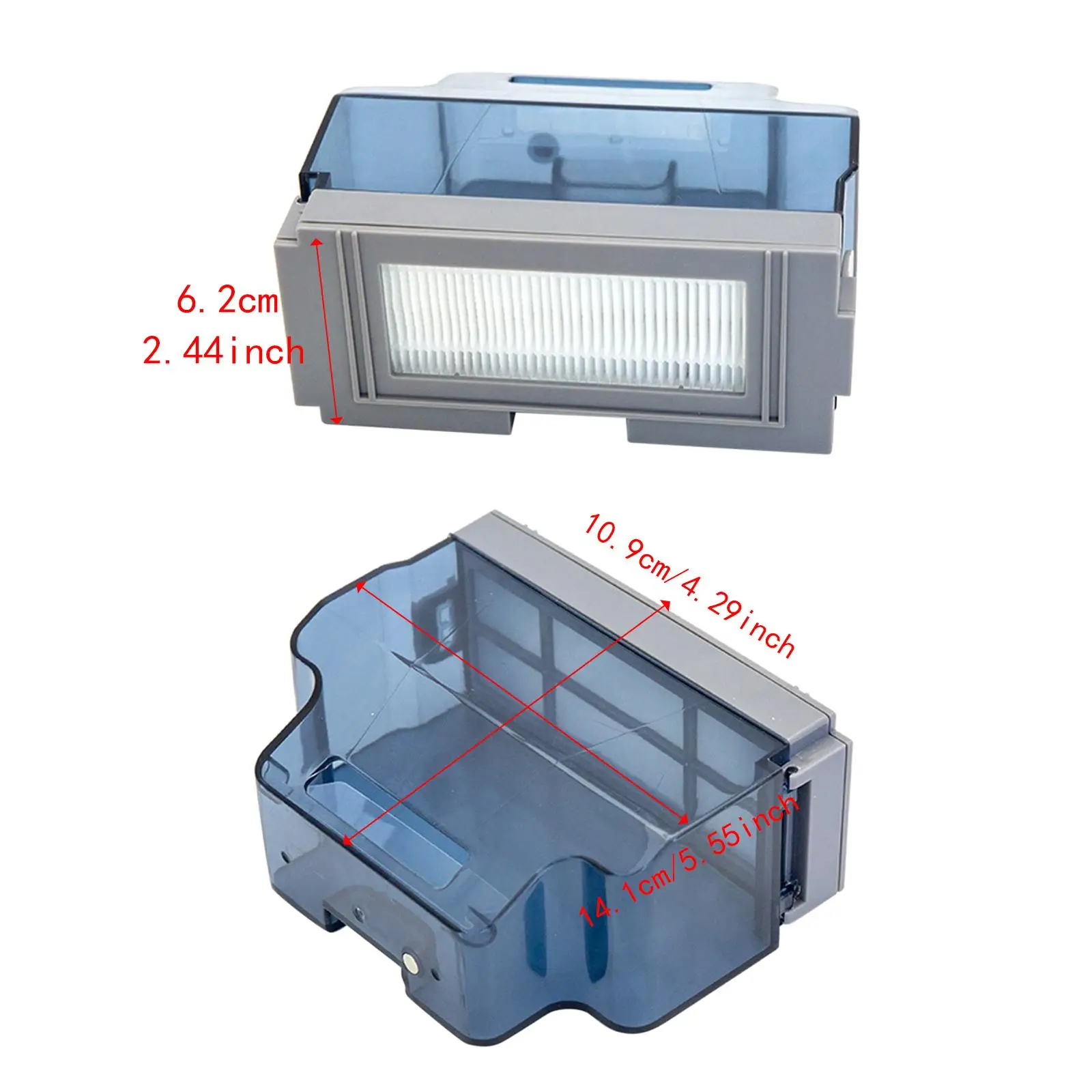 Robot Vacuum Dustbin,Convenient Sturdy Dust Collector Lightweight Accessories Vacuum Dust Pan Dust Container for M210 M213