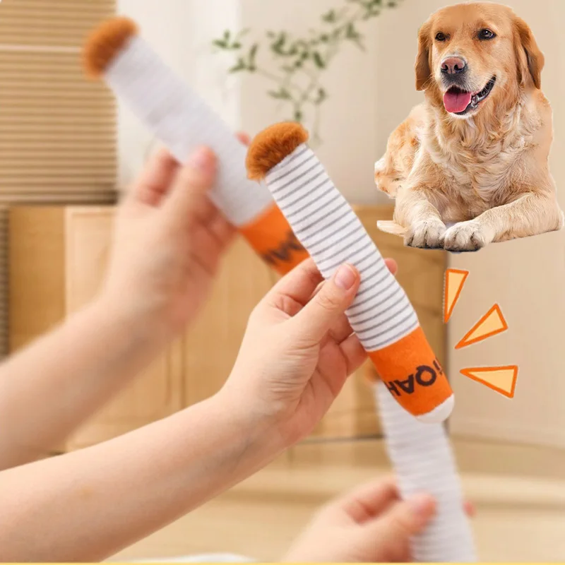 Juguete interactivo de peluche para perros - Forma de cajetilla