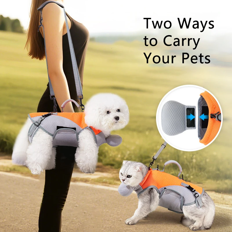 Detalle de asas de la bolsa transportadora Pawstrip