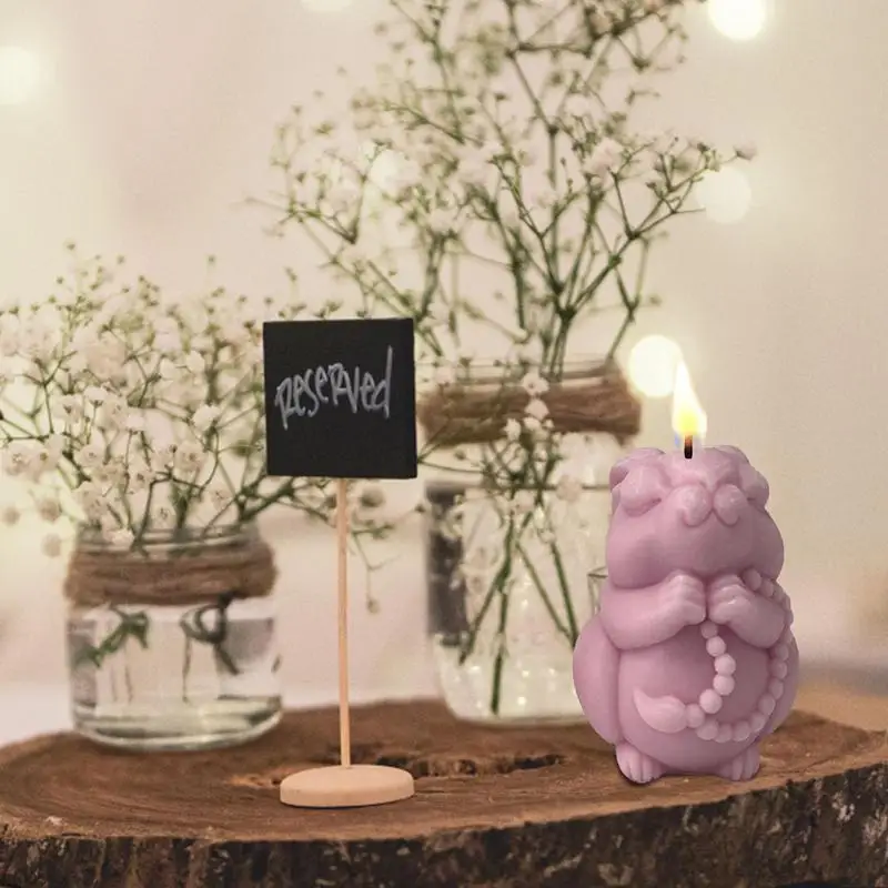 Moldes para hacer velas 3D, decoración de conejo de pascua, adornos hechos a mano DIY, molde para hacer velas de mesa de aromaterapia - imagen 4