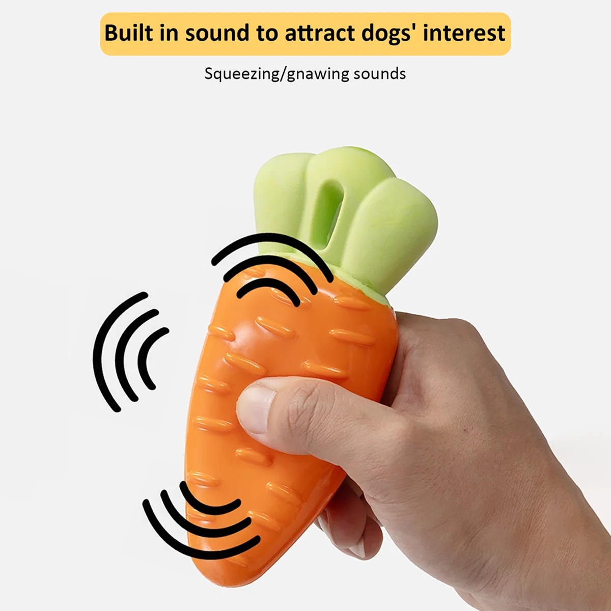 Juguete indestructible para perros con forma de zanahoria, molar para masticar Dental para masticadores agresivos, perros pequeños y medianos, diámetro para cachorros de dentición - imagen 3