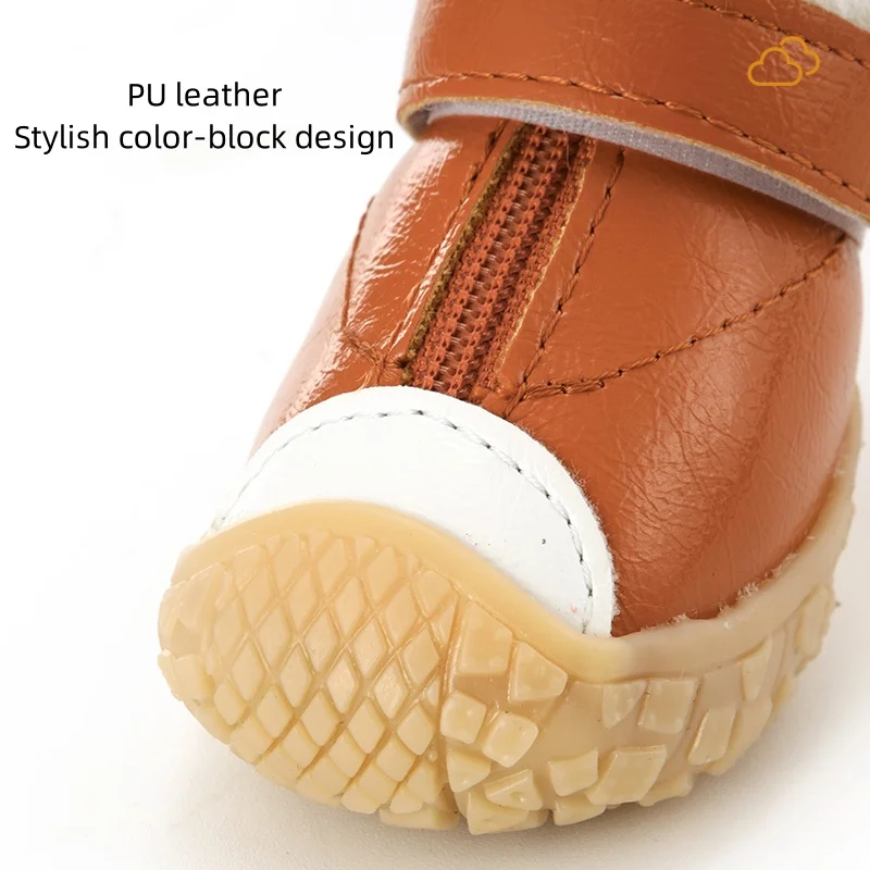 Botines impermeables de PU con Velcro para cachorros - imagen 2