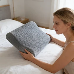 Almohada triangular cuña lectura perro gato soporte lumbar relleno