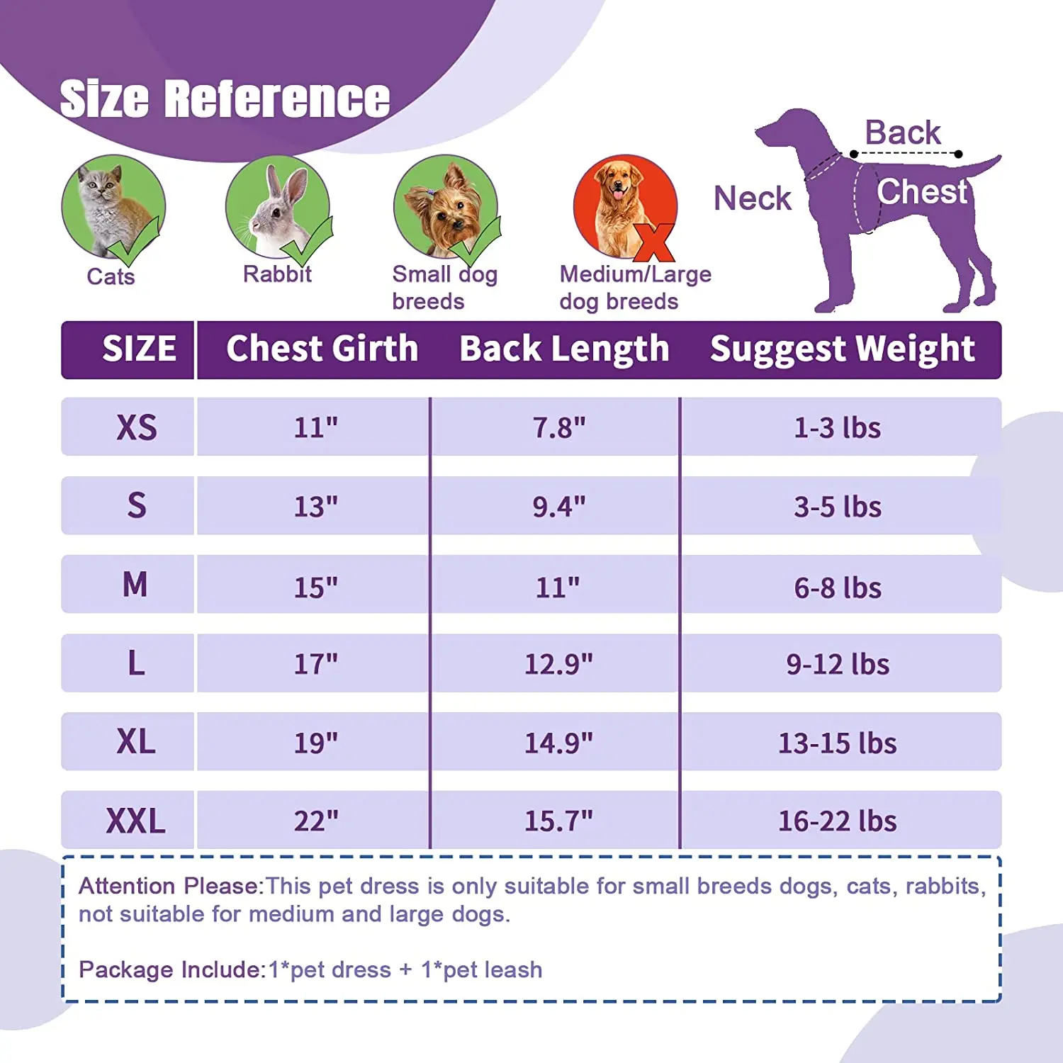 JK Dog Dress Harnesses with Leash Set Plaid Puppy Girl Skirt Doggy Dresses with Leash Ring Doggie Clothes for Small Medium Dogs - imagen 2