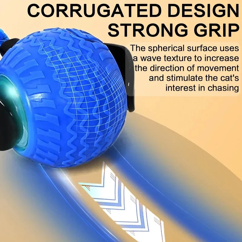 Pelota interactiva LED para gatos – Juguete yo-yo automático inteligente - imagen 3