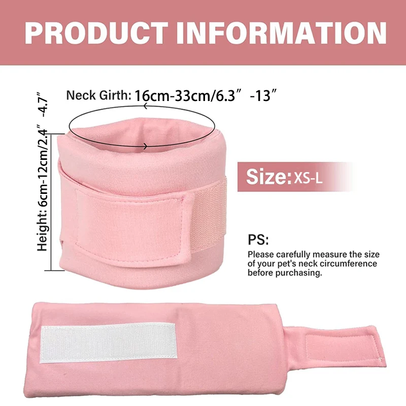 Soporte para el cuello para perro, Collar isabelino para cachorros después de la cirugía, recuperación, collares suaves transpirables ajustables para perros pequeños y medianos - imagen 5