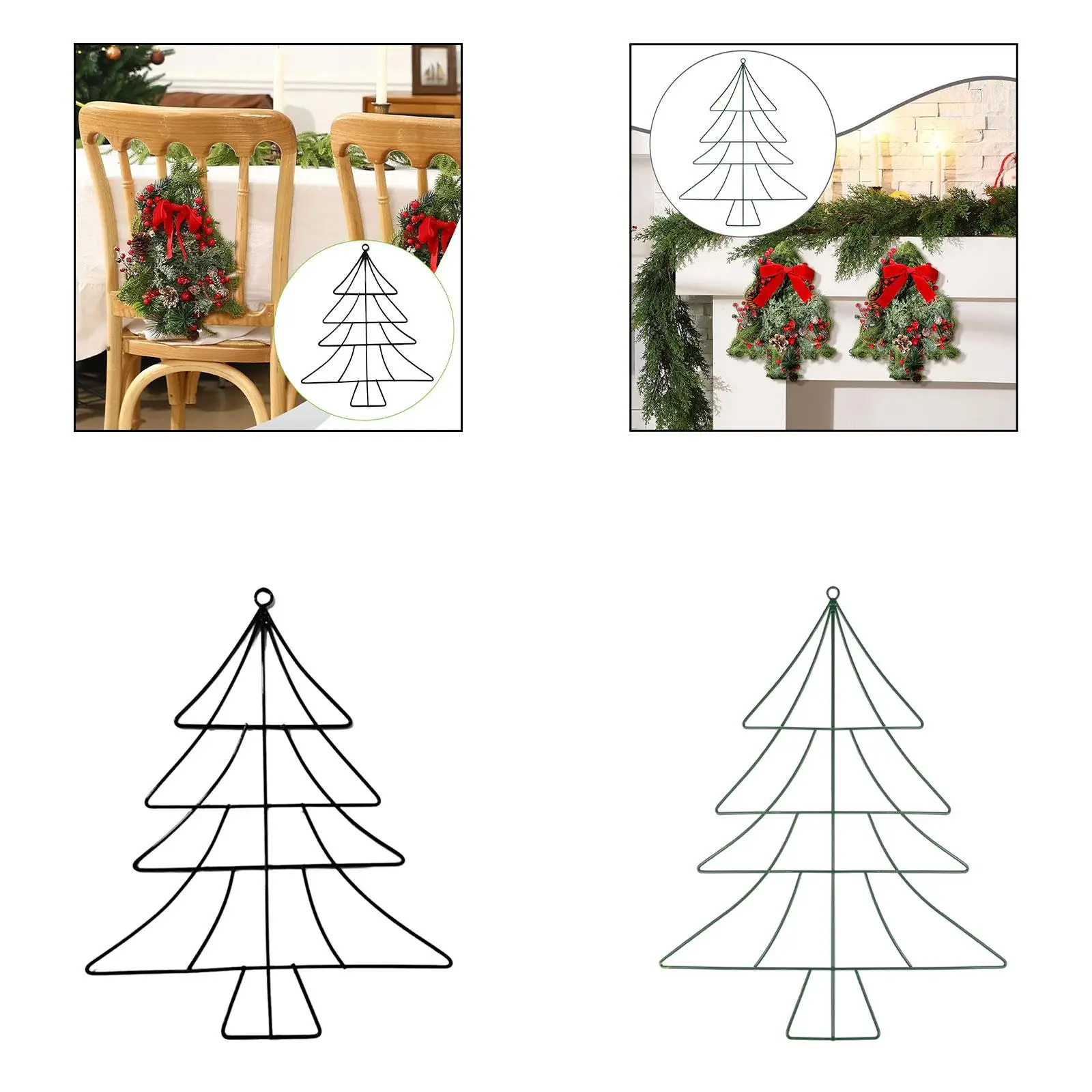 Outdoor Metal Christmas Tree Stand Unique Wall Hanging Craft for Garden Apartment Holiday Decorations Outdoor Metal Christmas Tree Stand Unique Wall Hanging Craft for Garden Apartment Holiday Decorations